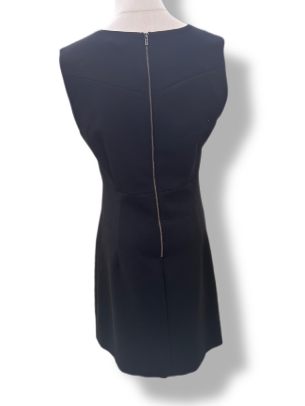 Diane von Furstenberg DVF Carrie Sheath Dress Black Size 10 EUC LBD - Picture 4 of 8
